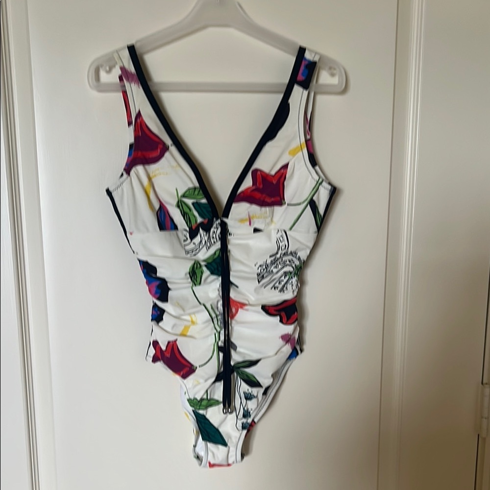 SHAN Women's Floral Swim Bodysuit - Multicolor